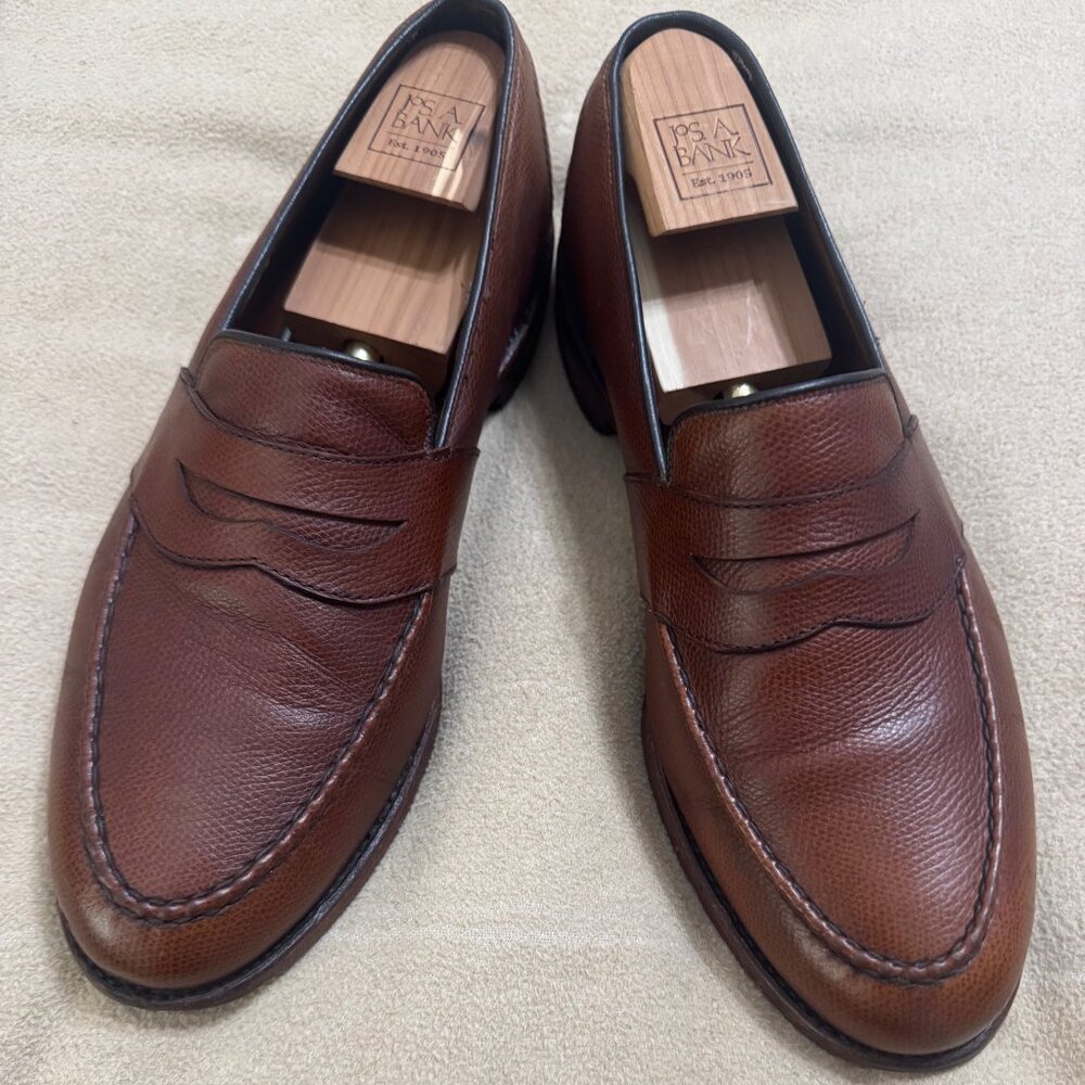 MENS WALLNUT COLOR ALLEN EDMONDS RANDOLPH LOAFERS SIZE 12D